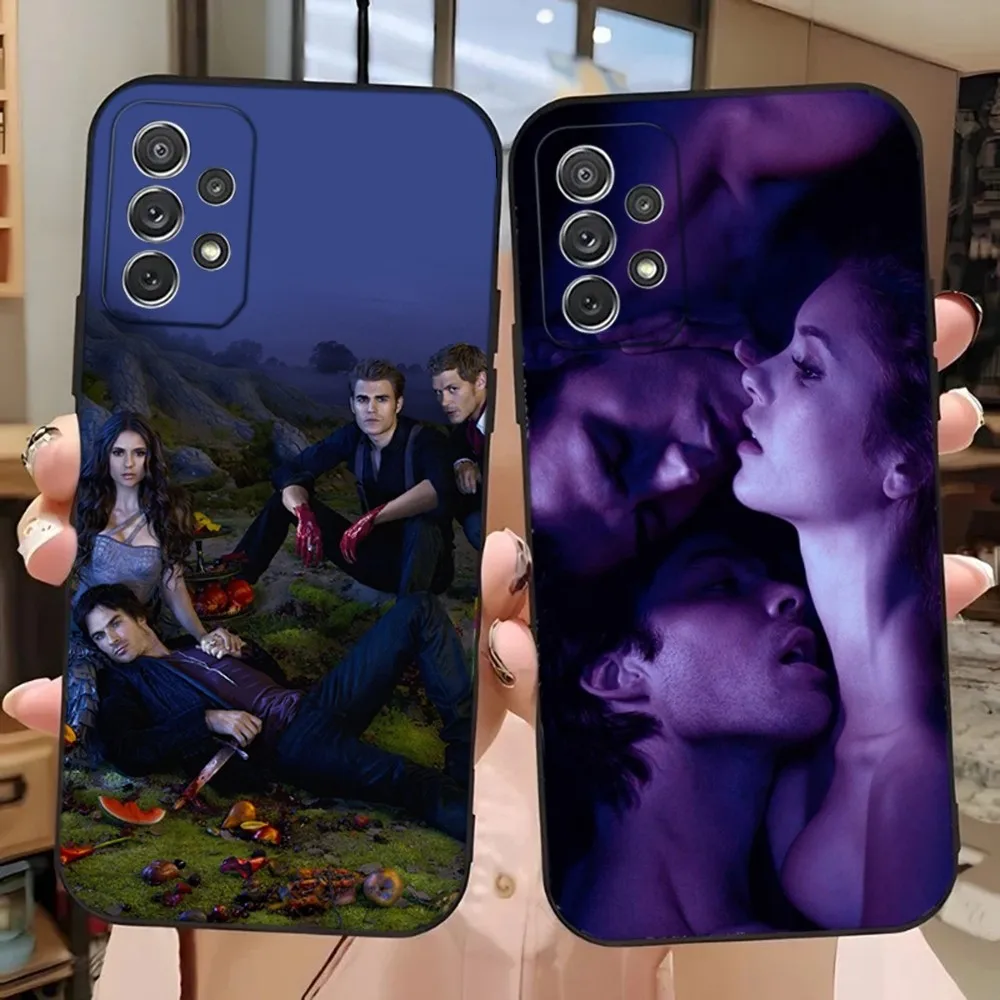 The V-vampire D-Diaries Phone Case For Samsung Galaxy A13,A21s,A22,A31,A32,A52,A53,A71,A80,A91 Soft Black Phone Cover