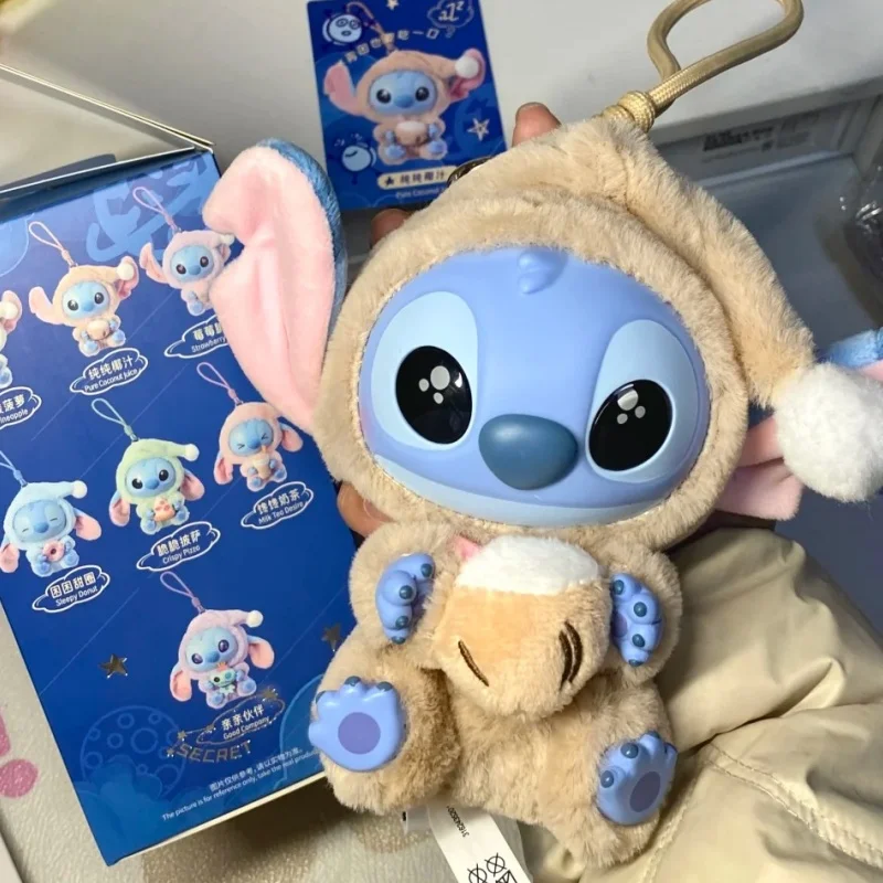 

Подлинная серия Disney Stitch Eat Something Before Sleep, слепая коробка, виниловая плюшевая подвеска, загадочная коробка, милая стежка, кукла, игрушка в подарок