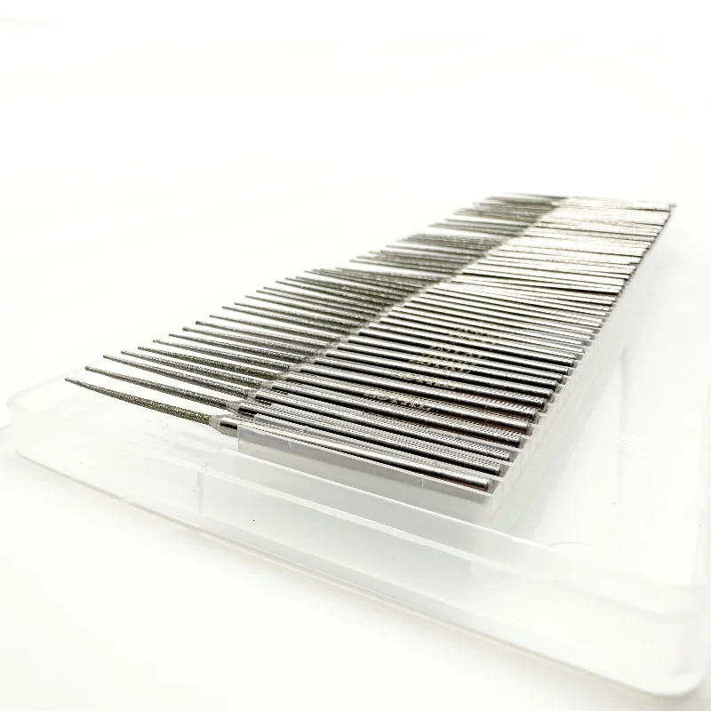 Length 70mm 1.5mm Grinding Needle Set DREMEL 3mm Shank Rotary Tool Drill Bit for Grinding Jade, Stone, Marble, Glass