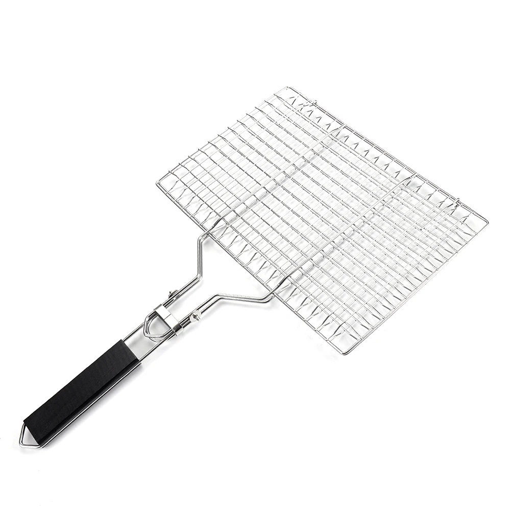 Cesta para asar barbacoa, cesta anticorrosión para parrilla de pescado, cesta para parrilla de verduras de 8,6x12,6 pulgadas para pescado, verduras, carne, camarones