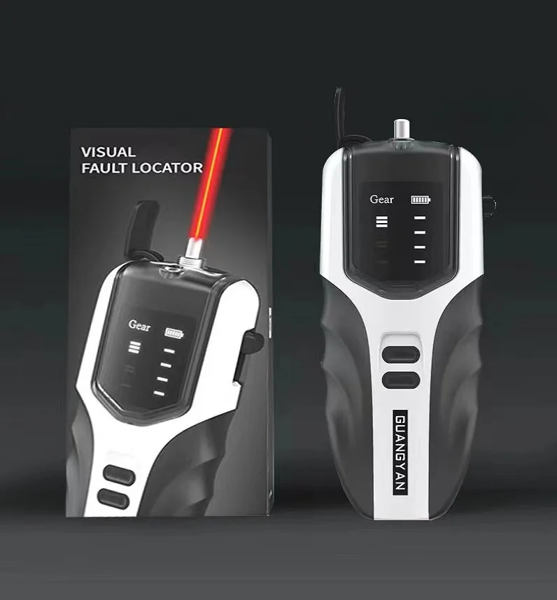 Visual Fault Locator B415MW Rechargeable Fiber Optic Tester Pen VFL 15KM Red Laser optical Adjustable fiber optic red light pen