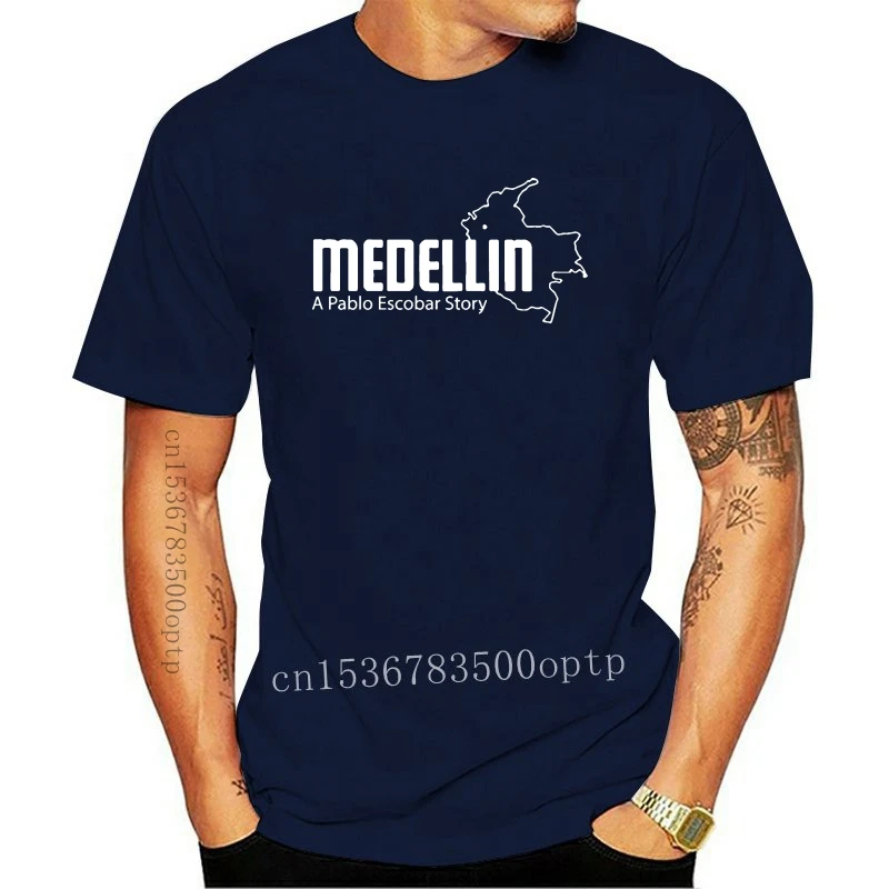 Medellin Pablo  Escobar Mens 5050 T Shirt Character Tee Shirt S-3xl Unique Gift Comical Summer Vintage Shirt