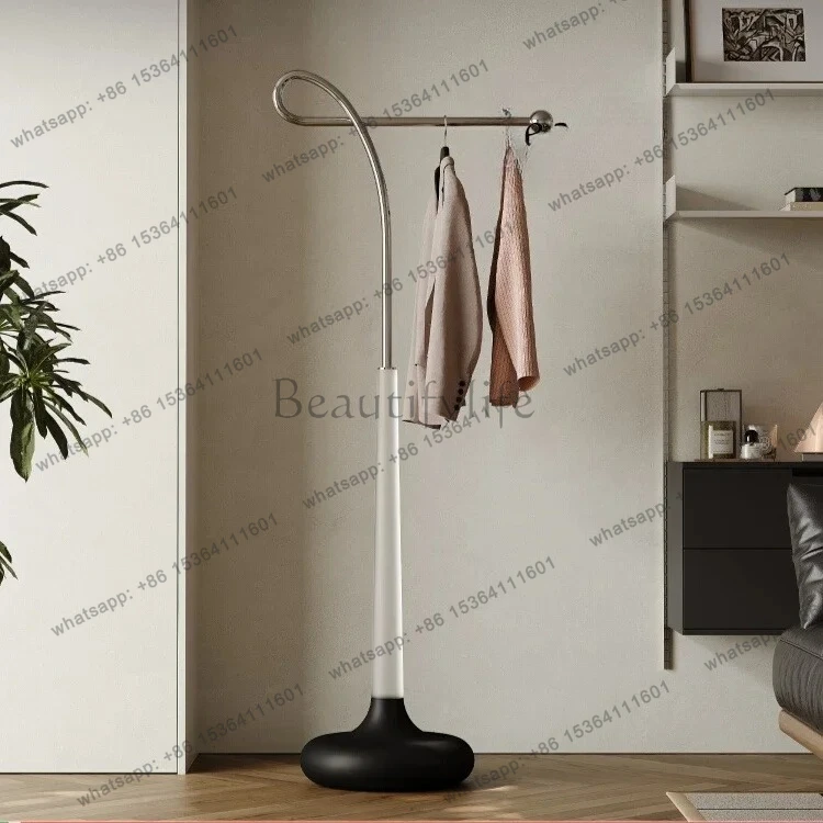 

Italian minimalist coat rack acrylic light luxury high-end stainless steel floor-to-ceiling bedroom home door hanger