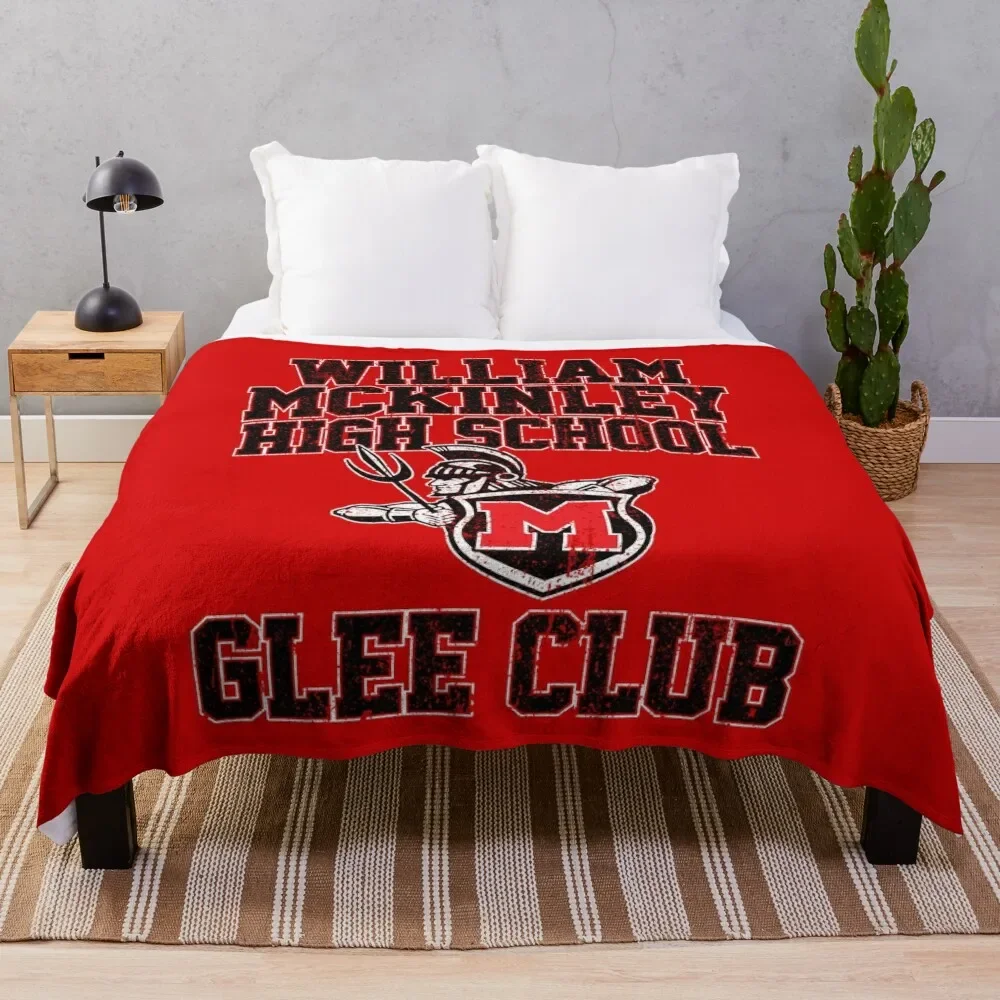 

William McKinley High School Glee Club (Variant) Throw Blanket Plaid on the sofa Softest Tourist Soft Big Blankets