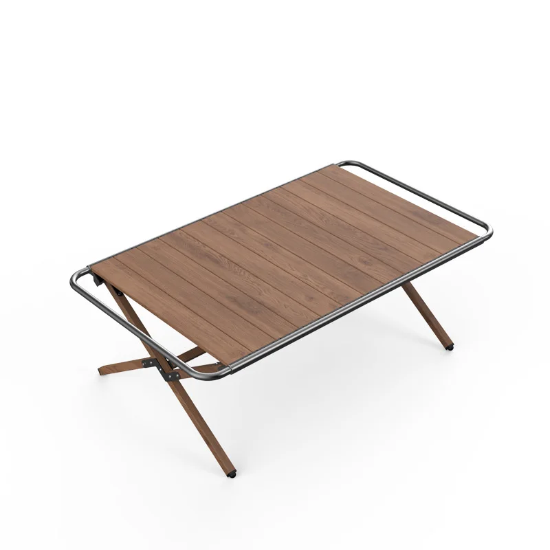 Factory Direct Sale Egg Roll Portable Foldable Outdoor Camping Travel Picnic Barbecue Desk Table