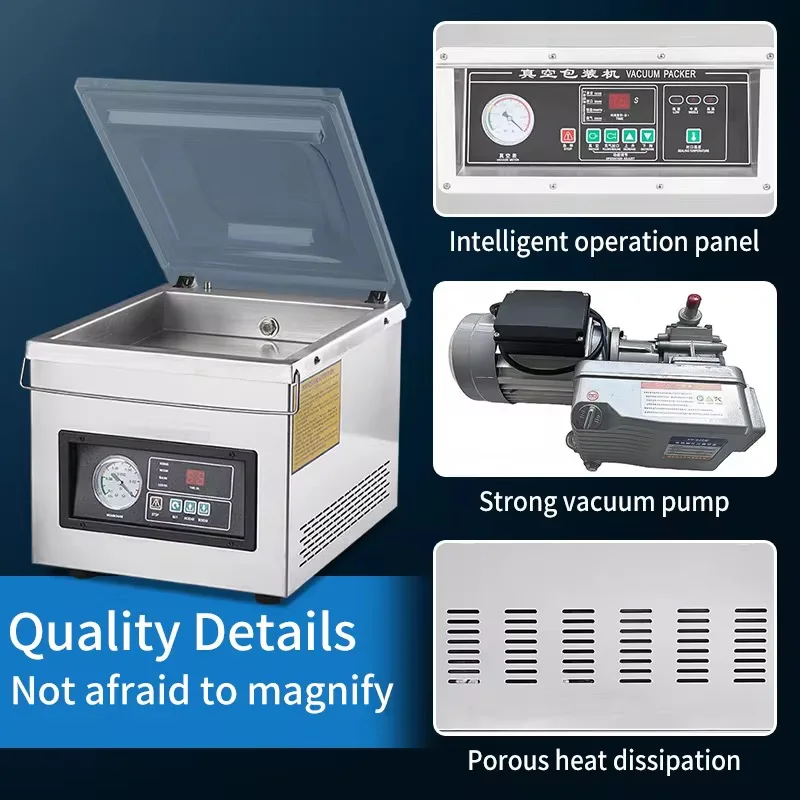Electric Food Vacuum Sealer Machine New Condition for Bags Films Pouches Cases Packaging