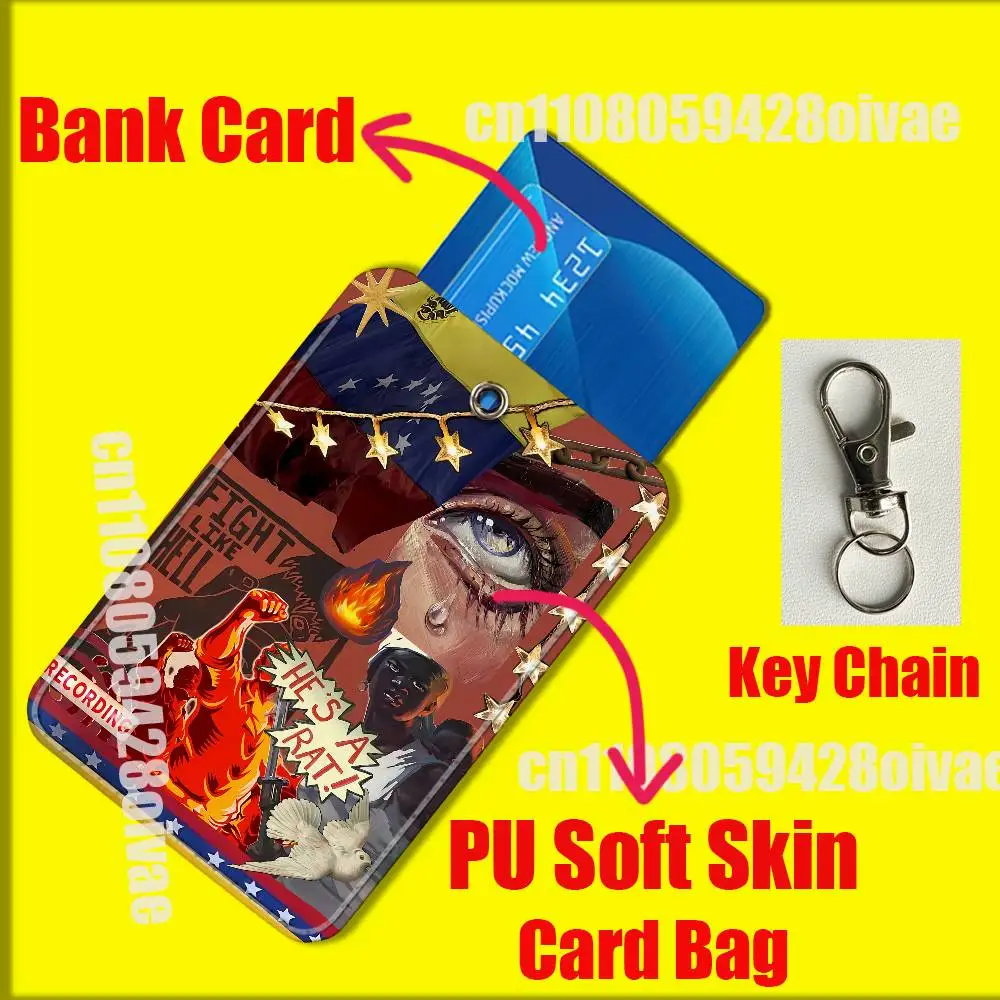 Étui porte-carte Venezuelan avec Logo de passeport Venezuela, pour Clips d'identification, accès bancaire de crédit, manches d'eau, porte-clés de poche en cuir PU