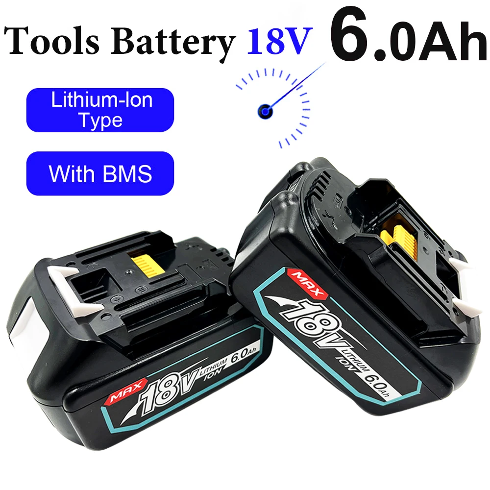 Newly upgraded for Makita 18V batteries 5A/6A/8A BL1830B BL1850B BL1850 BL1840 BL1860 BL1815 Replacing lithium batteries