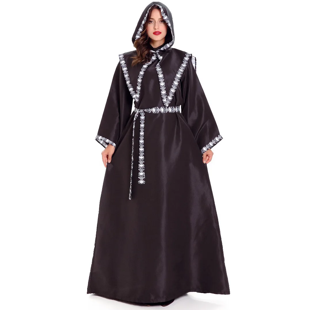 loween Costume Lady Gioco di ruolo Mantello con teschio Morte Dio della Dea Abbigliamento da palcoscenico etnico da donna Primavera Estate Nuovo arrivo