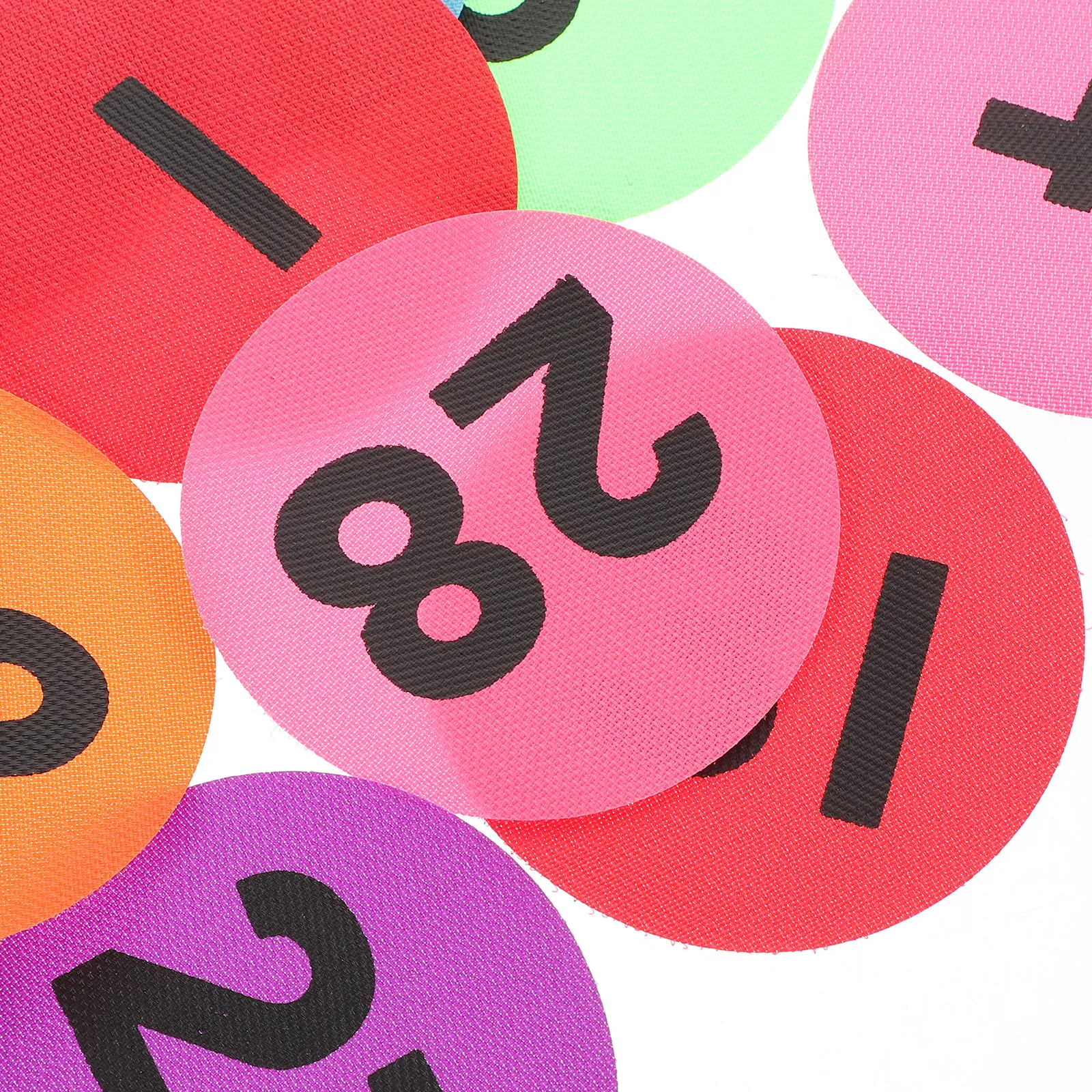 36Pcs Self-Adhesive Number Stickers Carpet Markers for Classroom Floor Colored Line Up Spots Organizing Classification