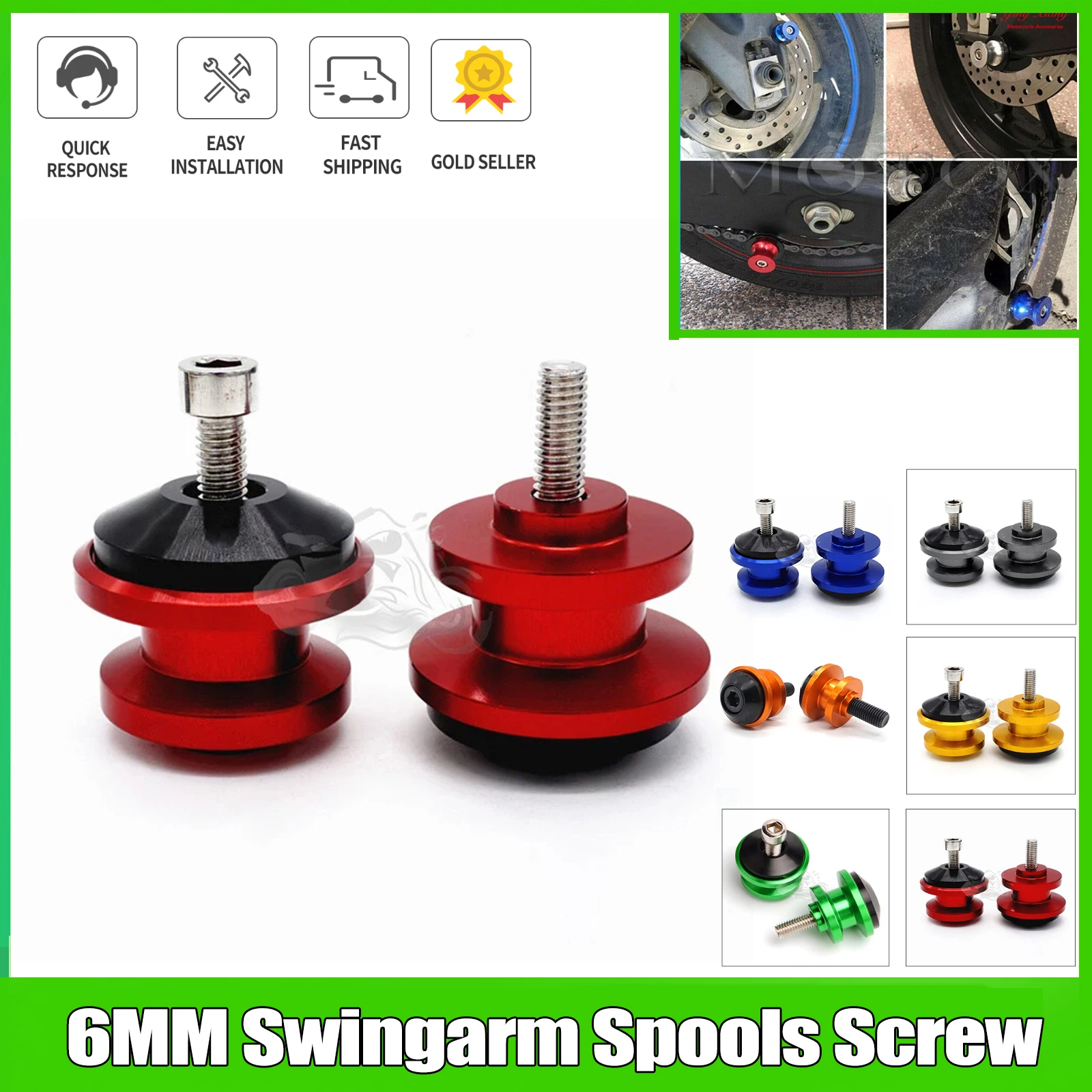 

Fit For DUCATI Panigale 899 959 1199 1299 Swingarm Spools Slider Stand Screws Monster 821 696 796 937 950 S20R 600 620