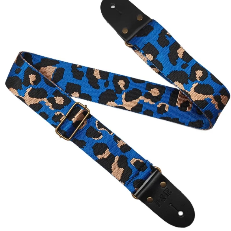 Leopard Leather Guitar Strap, PP, High Grade, Hot Selling