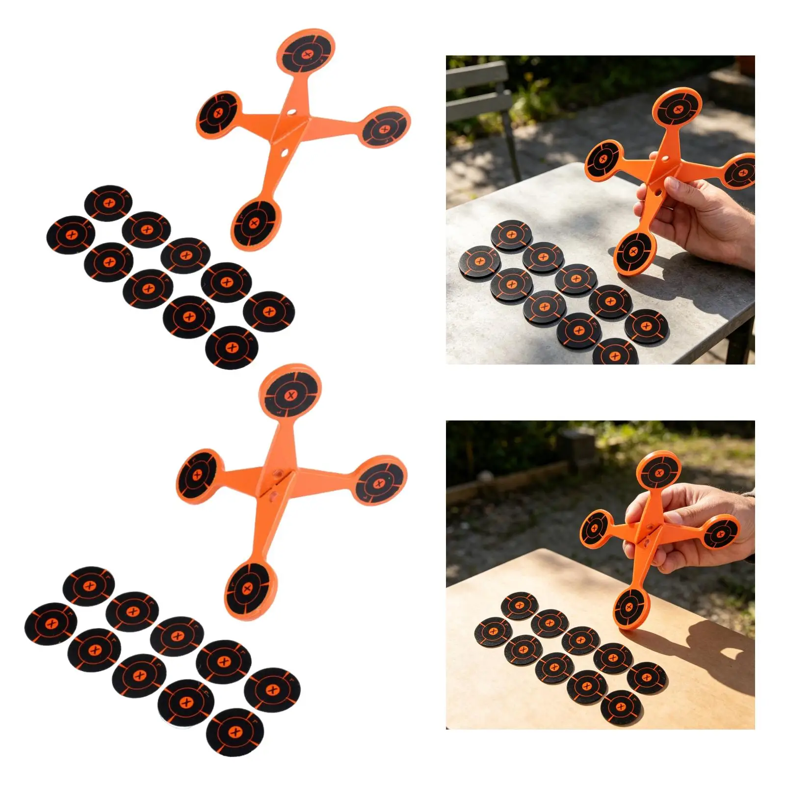 Flip Roller Target Set Compact Design Splatter Effect Dynamic Feedback for Home Training and Skill Building