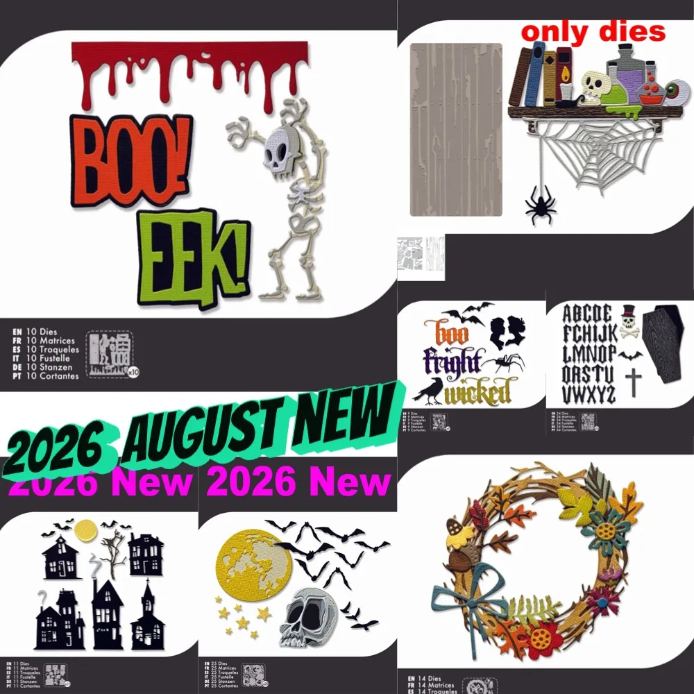 2026 Mai Neuheit: Cartoon-Metall-Stanzformen und transparente Stempel – Schneidformen, Stanzklingen, Stanzwerkzeuge für Scrapbooking und Papierbasteln
