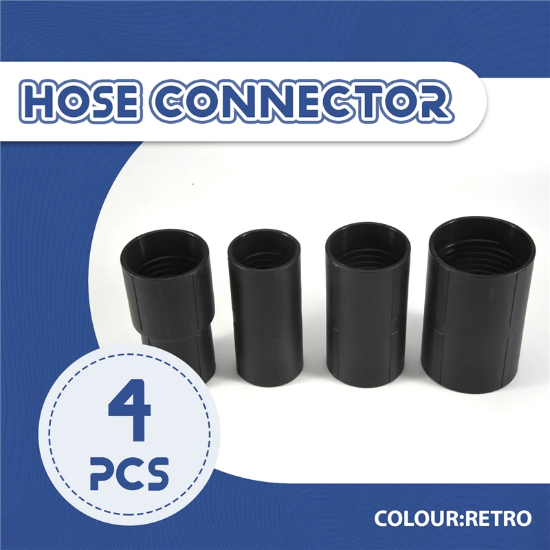 4PCS Vacuum Cleaner Dust Filter Conversion Connector Head Adapter For Inner Diameter 32/40/50Mm Thread Hose Parts-Y48A