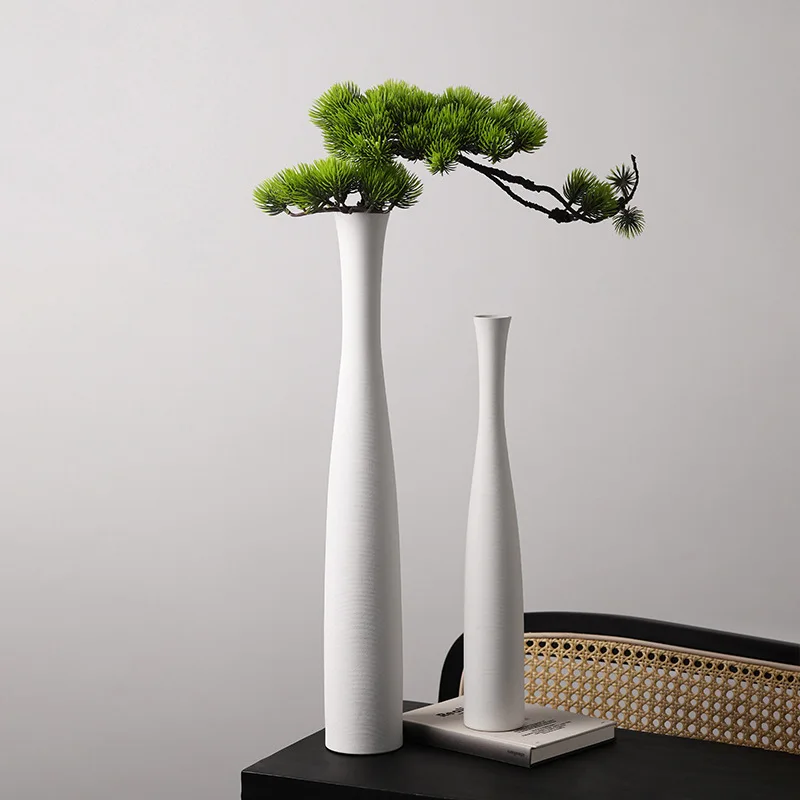 

Ceramics Vases Living Room Decoration Dried Flowers Vase Modern Aesthetic Interior Flower Bottle Bedroom Elegant Accessories