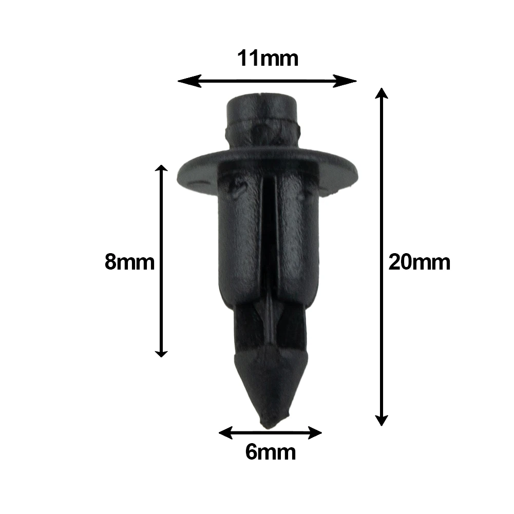 100x Plastic Bicycle Fairing Rivets Setting Panel Fastener Clips For Honda For Suzuki For Kawasaki Bumpers Clips