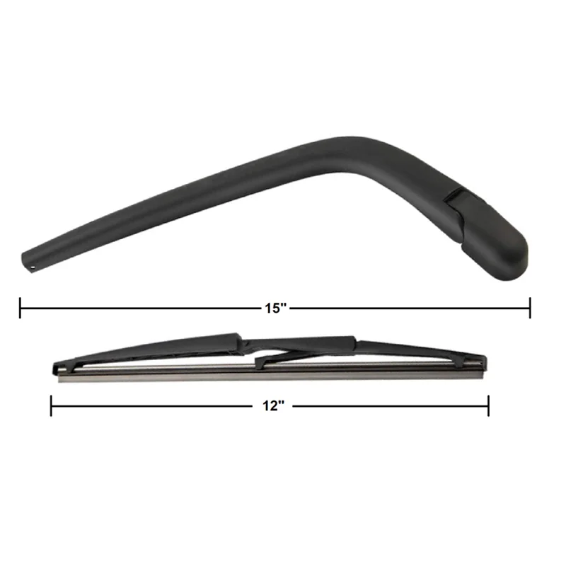 Car Rear Window Windshield Wiper Blade & Arm Black Plastic Fit for Toyota Yaris Scion XB 2008 2009 2010 2011 2012 2013 2014