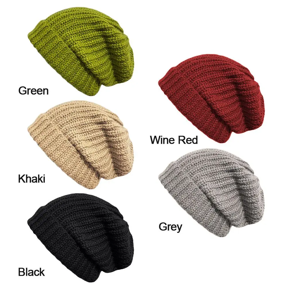 جديد الصلبة لطيف امرأة/الرجال الشتاء الخريف القبعات دفئا بونيه محبوك بيني الإناث قبعة قبعات