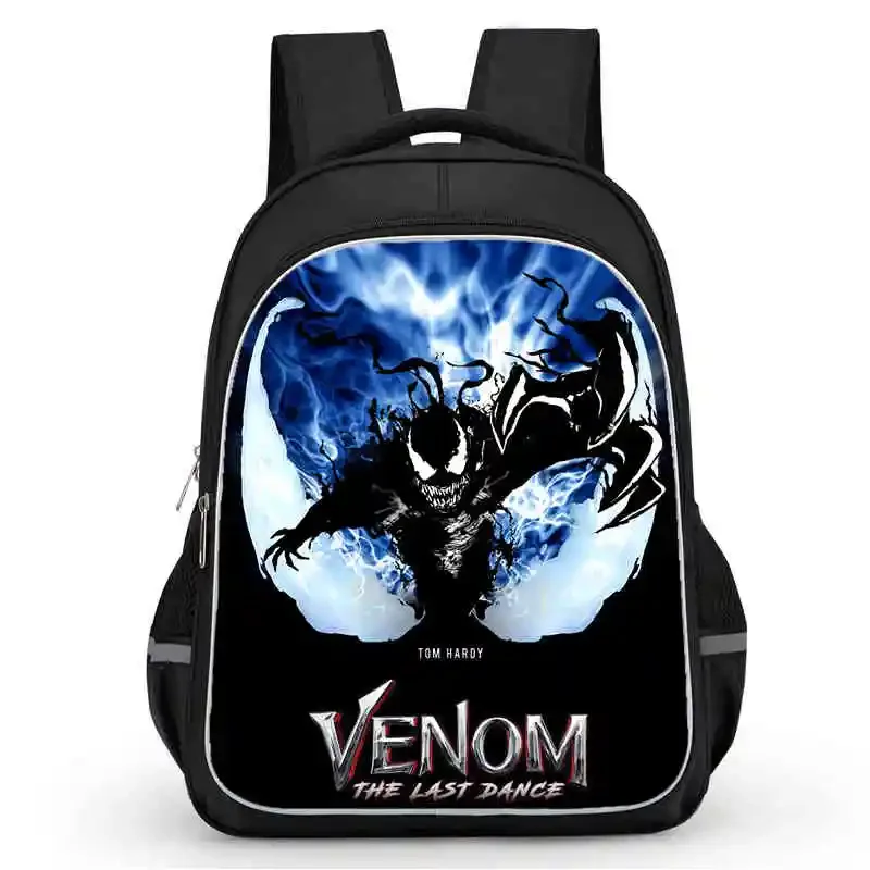 Mochila Venom печатный 16-дюймовый детский рюкзак с героями мультфильмов, детские школьные сумки для мальчиков и девочек, прочный рюкзак для школьников