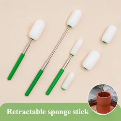 Telescoping Pottery Sponge Stick Handle Absorbent Long Ceramic Cleaning Sponge Tall Narrow Pottery Water Removal Tools