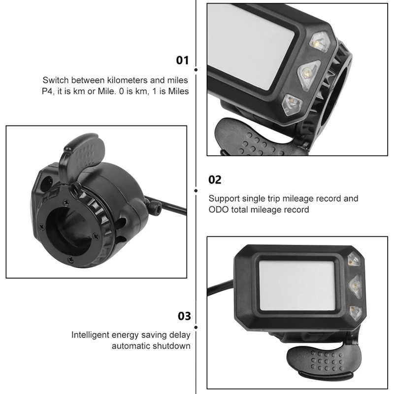 24V 250W Folding Scooter Controller Kit Electric Scooter Controller LCD Display Brake Accelerator Throttle Set