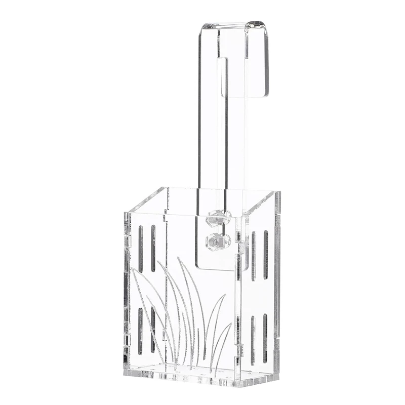 Aquarium Planter - Hanging Aquarium Plant Holder Acrylic Aquatic Plant Cups Fish Tank Plant Holder Aquarium Plant Pots A-A51M