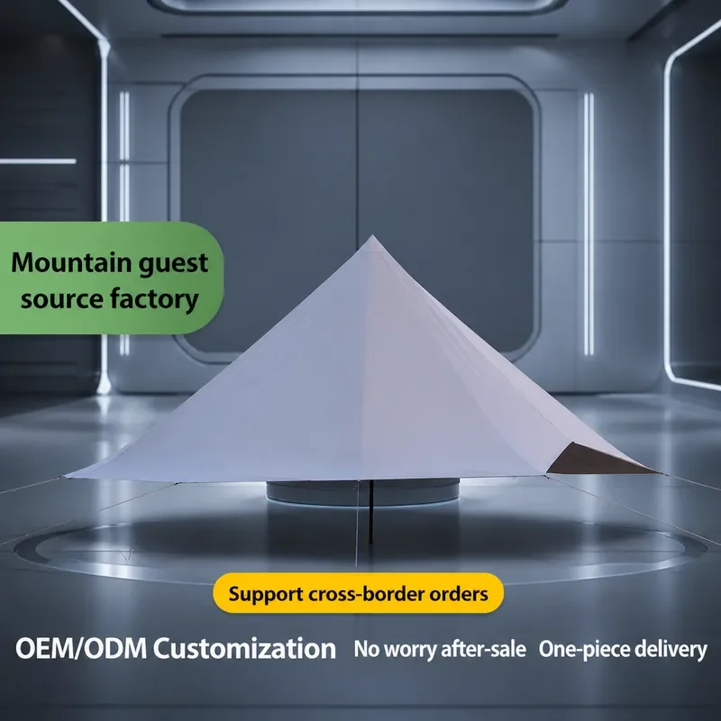 for Mountain Guest 150D Oxford Cloth Coated Silver PU2000 Yurt Rainproof Sunscreen Poncho