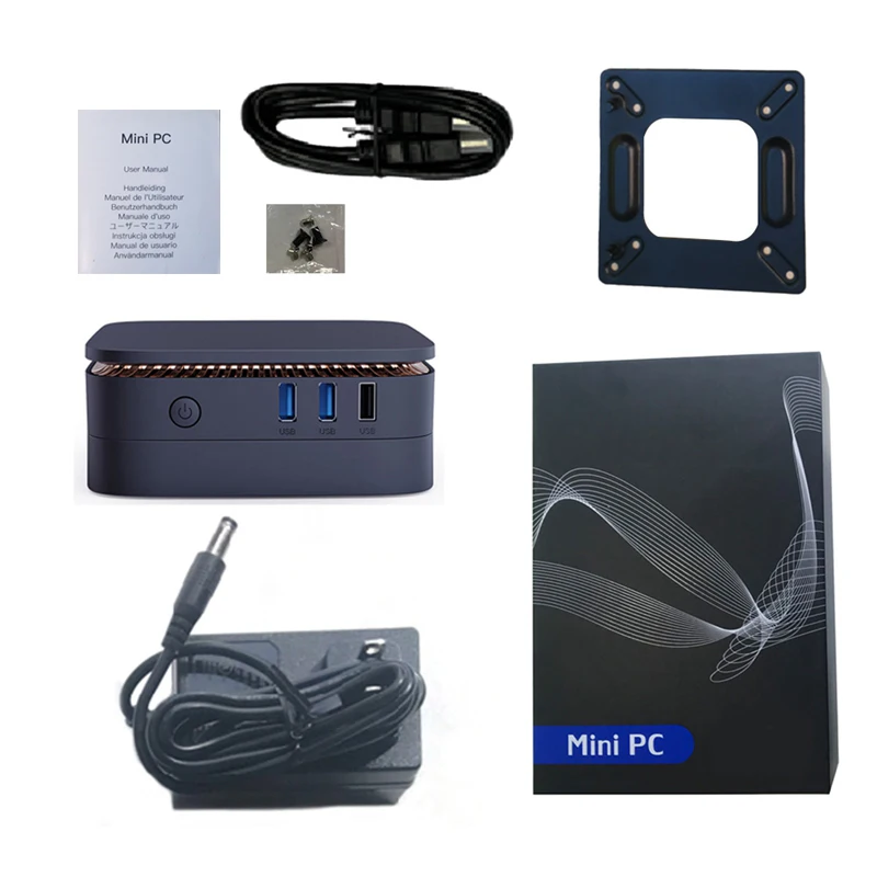 T04C-For MINI PC AK1-PLUS Automatically Powers On The Windows 11 Processor Alder Lake-N Accessories With US Plug