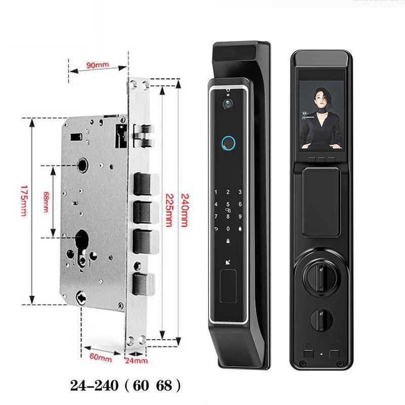 Blue Tooth Ttlock APP Smart Camera Door Lock Manufacturer Product Fingerprint Digital Autamotion Anti Lock Door