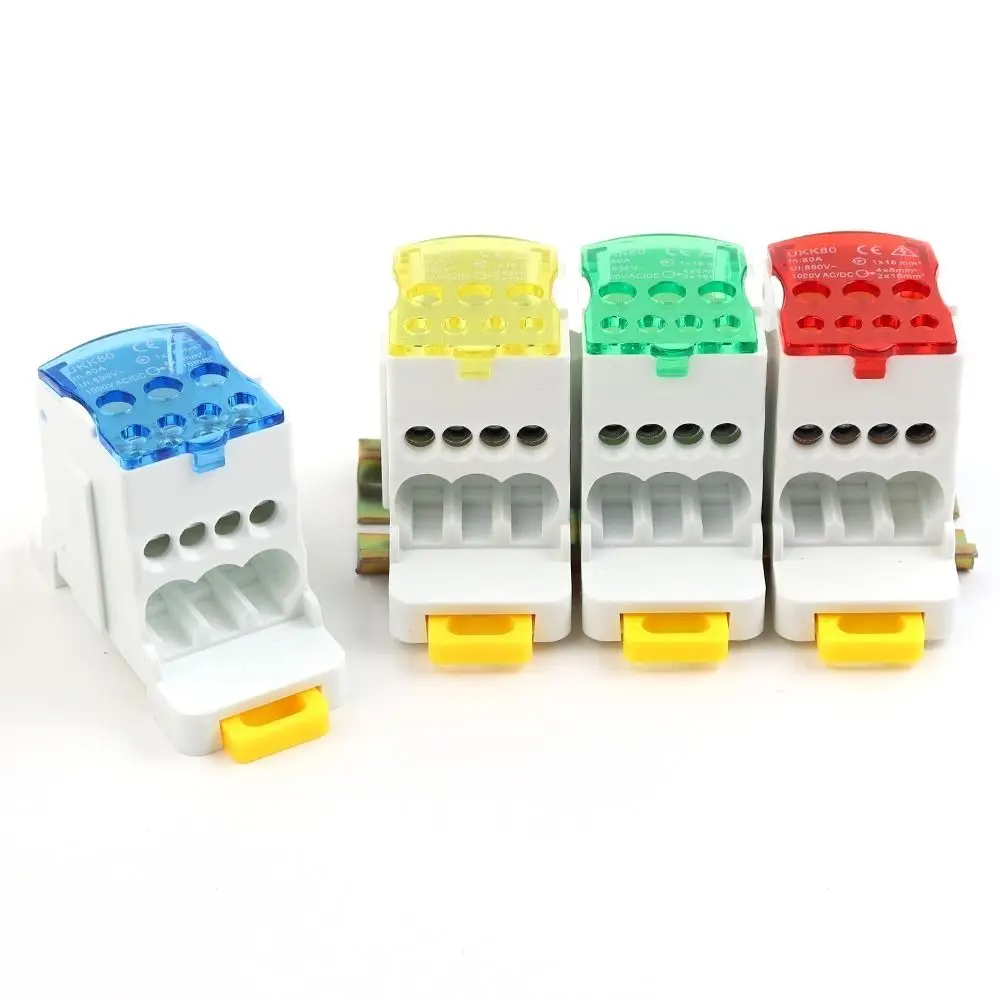 2 STKS UKK80A Terminal Rail Splitter Enkelpolige Grote Stroom Draad Connector Meerdere Tak Lijn Hoge Stroom Aansluitdoos