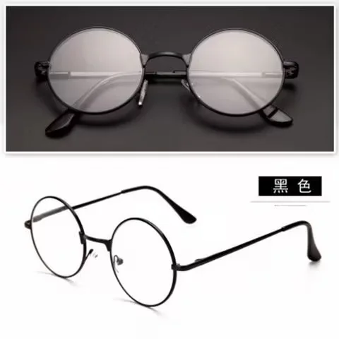 +1.0~+4.00 Retro Metal Round Frame Rim Mens Womens Ladies Reading Glasses Blue Light Glasses Spring Eyeglass Legs