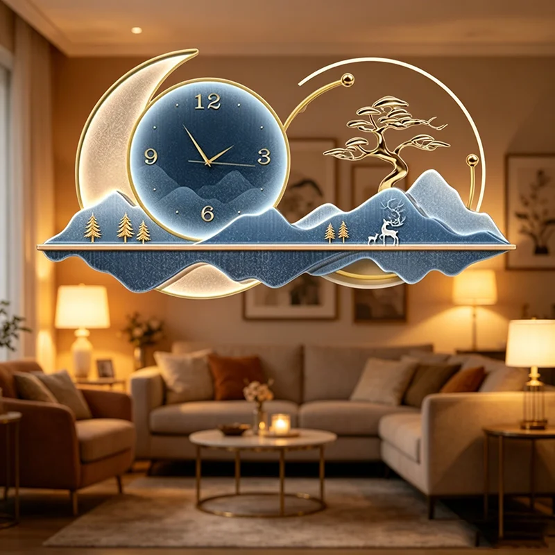 Large Size Art Mural Wall Watch Luxury Digital Funky Universal Fashion Clock Wall Modern Relogio De Parede Postmodern Furniture