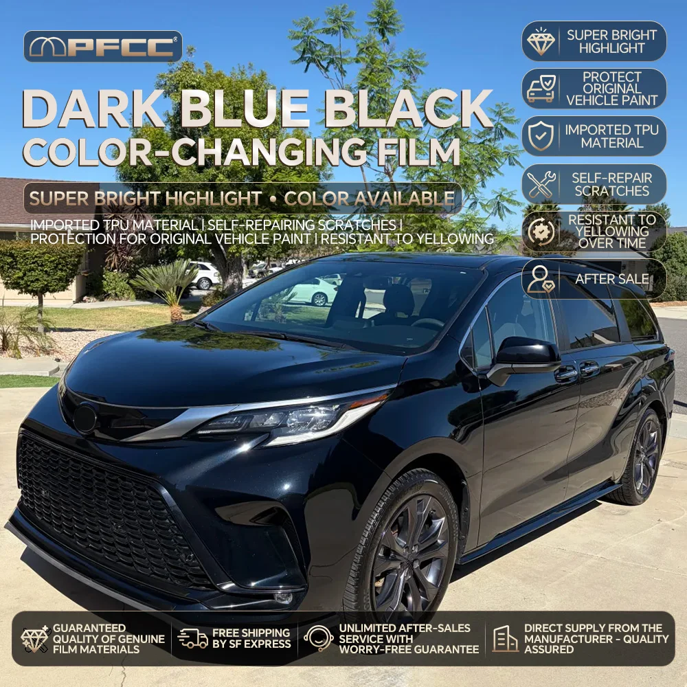 TPU 8.5mil Car Paint Protection Film for Toyota Sienna 2022 2023 2024 2025 PPF Decal Kit Scratch Resistant Invisible Accessories