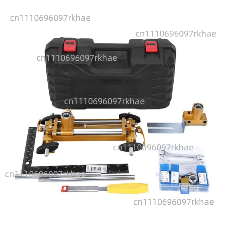 Manual Wooden Door Lock Hole Opener Device Set  Lockhole Slotting Machine Doorlock Mortising Template Jig Lock Mortiser