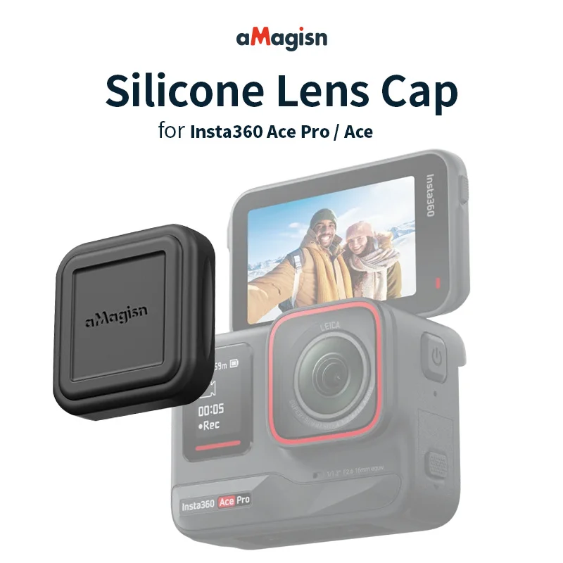 AMagisn Lens Cap for Insta360 Ace Pro 2 AcePro Silicone ‌Lens Cover Lens Protector‌ for Insta 360 Protective Accessories