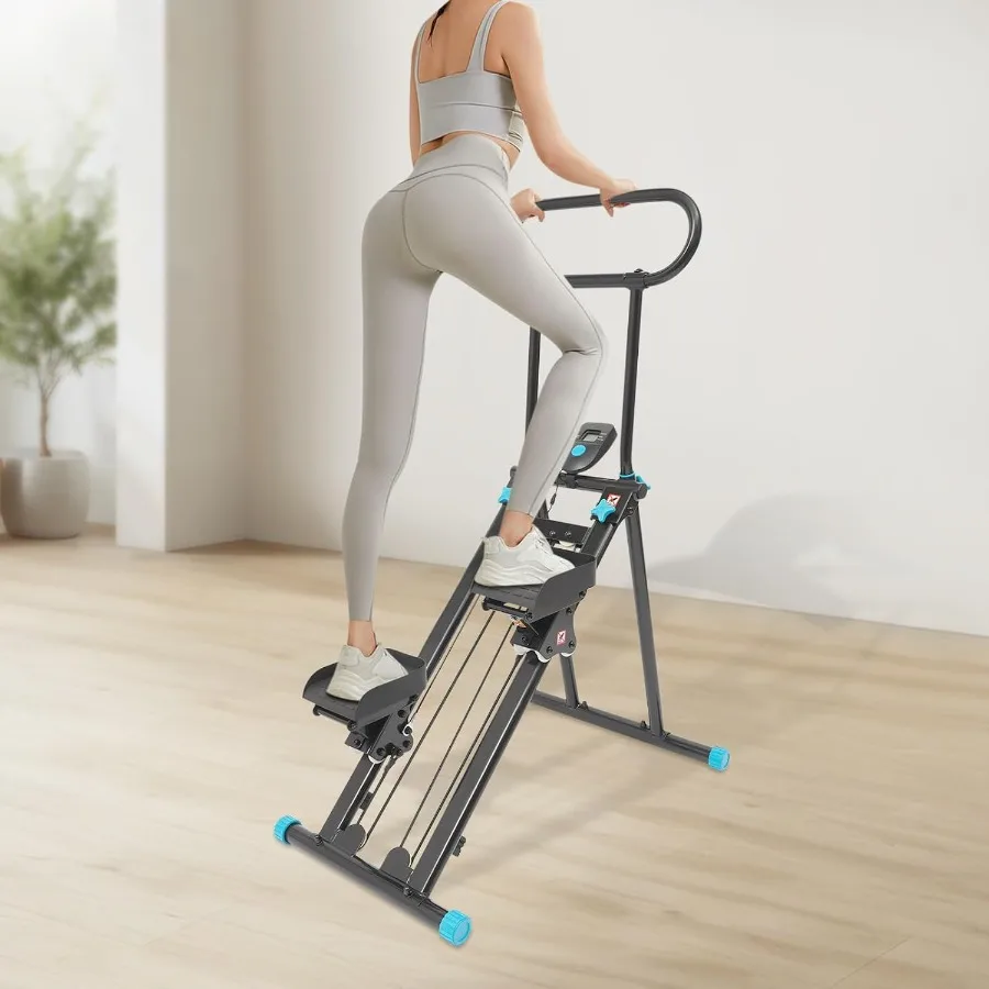 Escalera paso a paso para gimnasio en casa, escalador Vertical plegable, máquina escaladora Vertical para entrenamiento de cuerpo completo