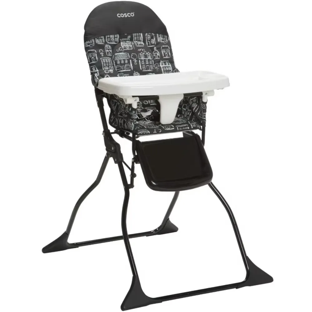 Simple Fold Full Size High Chair With Adjustable Tray, 28.5x23.5x38.7 Inch (Pack of 1)