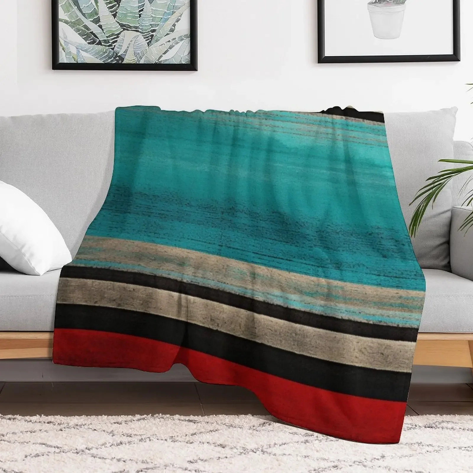 Epic Morrocan Tradition Calm Stripes Throw Blanket Flannel Fabric Luxury Thicken Thins Blankets