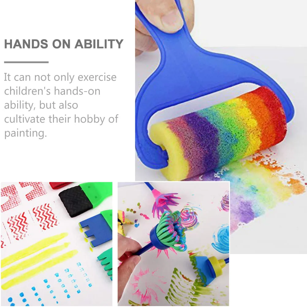 

Painting Set Creative Tools Kit Sponge Lightweight Sketch for Kids Plastic Children's Drawing