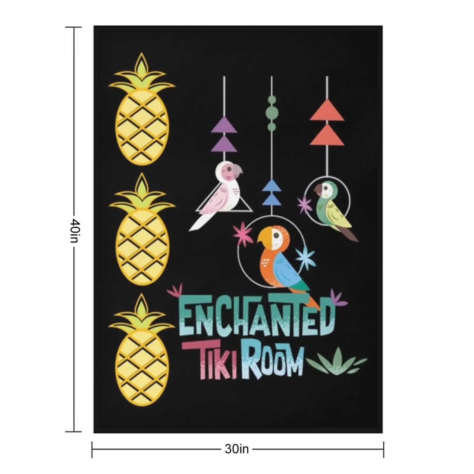 Enchanted Tiki Room T-Shirt Throw Blanket Blankets For Sofas anime wednesday Cute Blankets