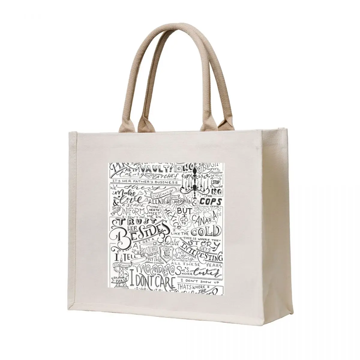 

Dwight's Perfect Crime Hand Lettered Tote Bag Cloth bags free delivery bags personalized tote bag