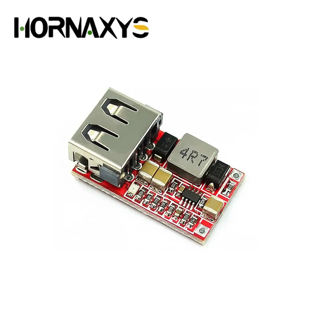 5/10pcs DC-DC Converter Phone Charger Car Power Supply Board Efficiency 97.5% 6-24V 24V 12V to 5V USB Step Down Buck Module