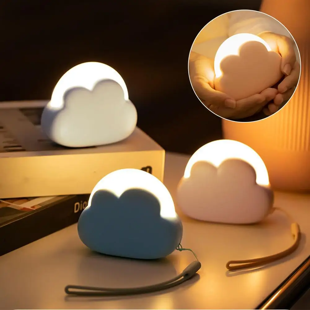 

Cute Cloud Night Light USB Rechargeable Christmas Sleeping Bedside Lamp For Bedroom Baby Children Creative Gift