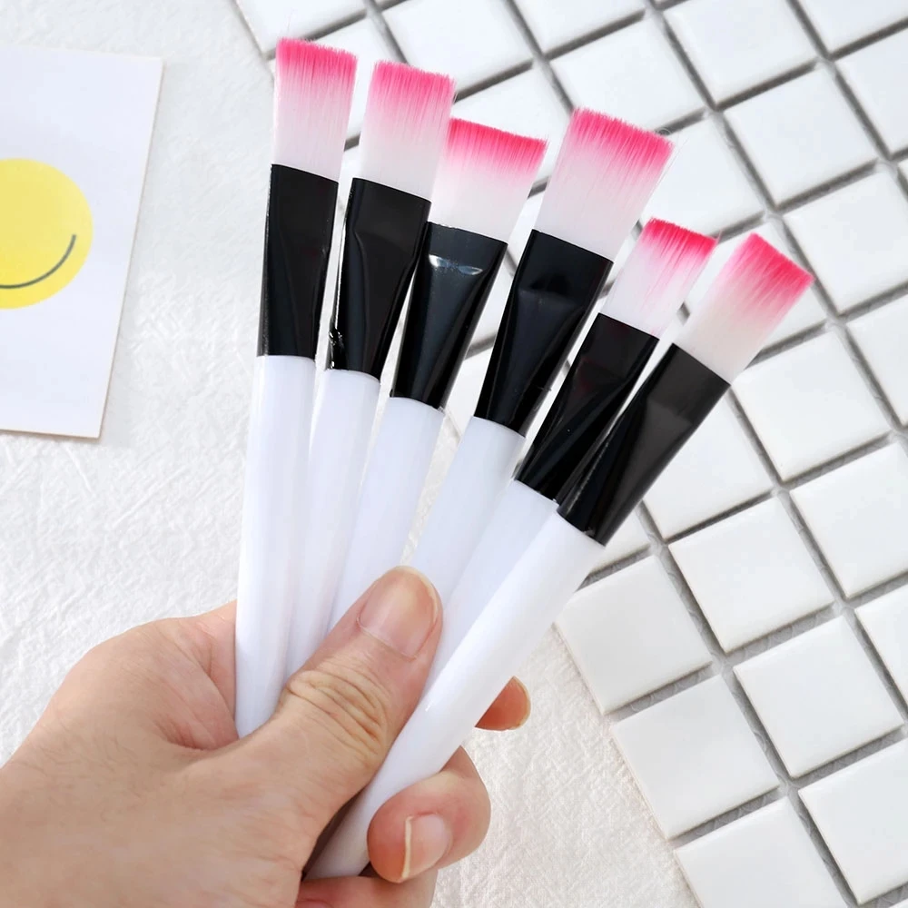 10/20PCS Professional Mask brush Soft Nylon Makeup Brushes White Plastic Handle Cosmetic Make up Tools