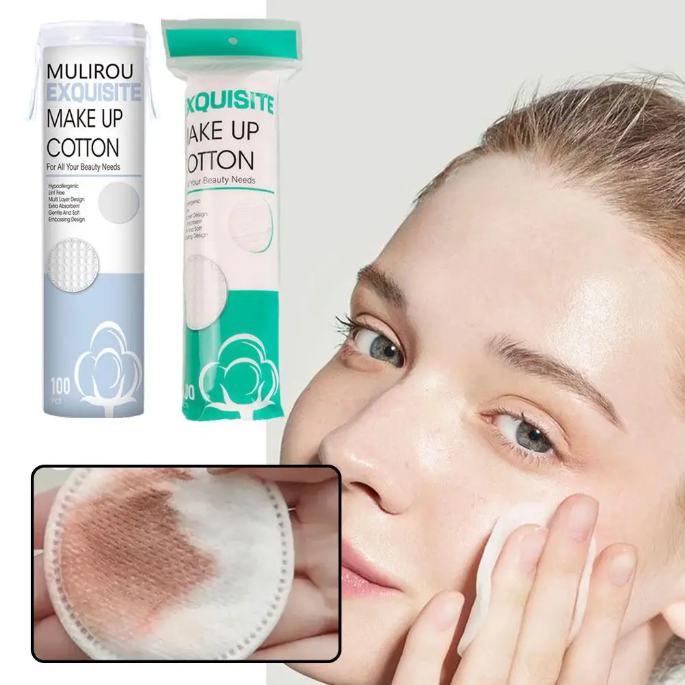 Cosmetische Accessoires Wegwerp Make-Up Verwijderaar Katoenen Wip Dubbelzijdige Ronde Make-Up Remover Pads Nat Kompres Gezichtsreinigingsdoekjes