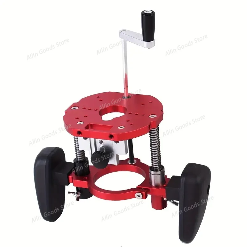 Universal Router Lift Base, Desktop Lifting Support for Woodworking Bench, Milling and Grooving Processing Accessory