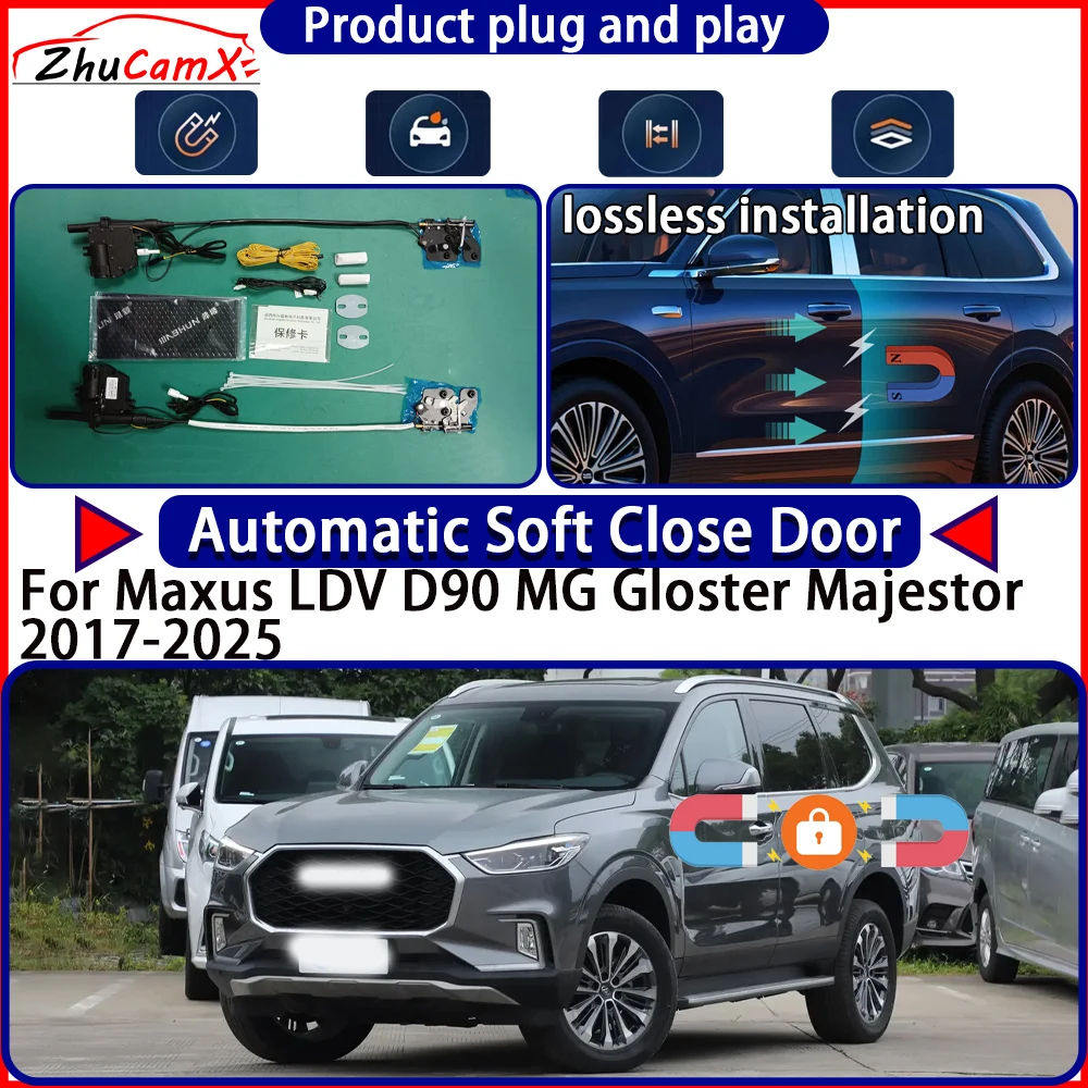 Door Lock Actuator for Maxus LDV D90 MG Gloster Majestor 2017-2025 Soft Close Door Kit Power Latch System Auto Pull Door Easy