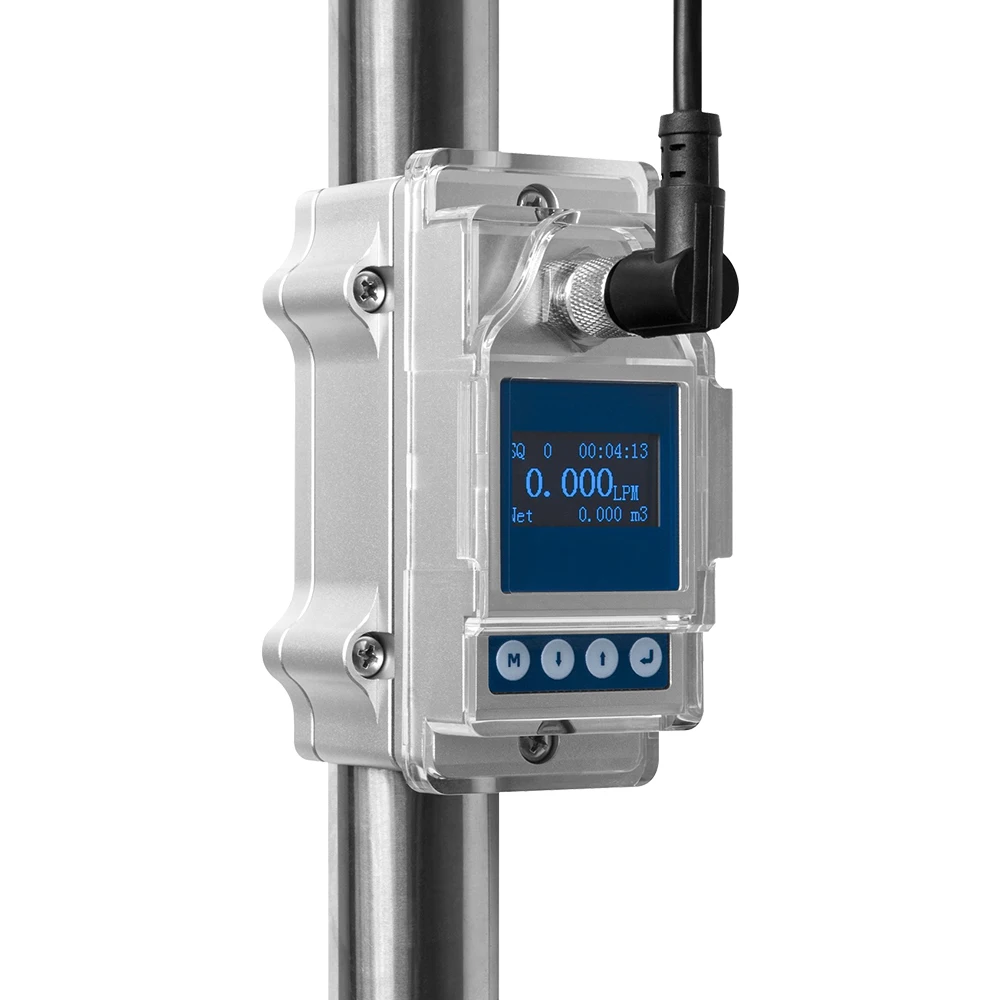 

Ultrasonic Flow Meter Clamp on Digital Display 15mm RS485 Sandwich PCB Water Flow Measurement Sensor