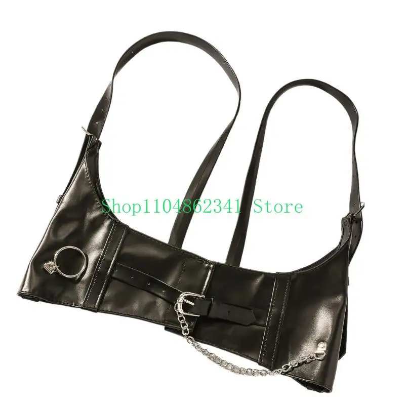 5asd Punk Dây đai cho phụ nữ lơ lửng trong bộ trang phục dây thừng với dây đeo trang phục câu lạc bộ đêm